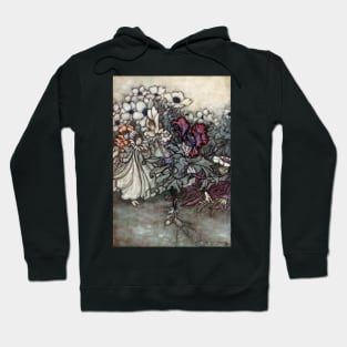 Fairies Pretending to be Flowers - Peter Pan in Kensington Gardens - Arthur Rackham Hoodie